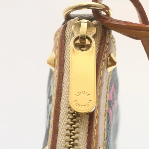 LOUIS VUITTON Monogram Multicolor Pochette Accessoires Pouch Black - Picture 9 of 14